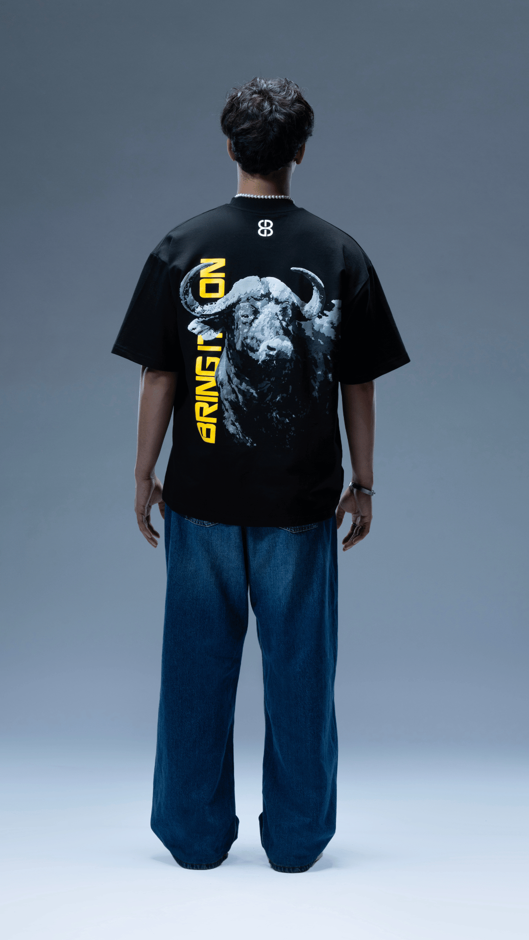 Black Bring it on Oversized T-Shirt