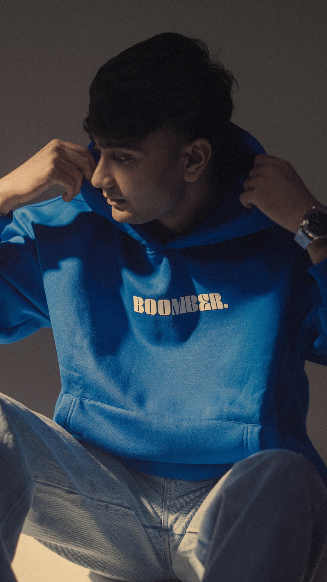 Royal Blue Essential Oversized Hoodie