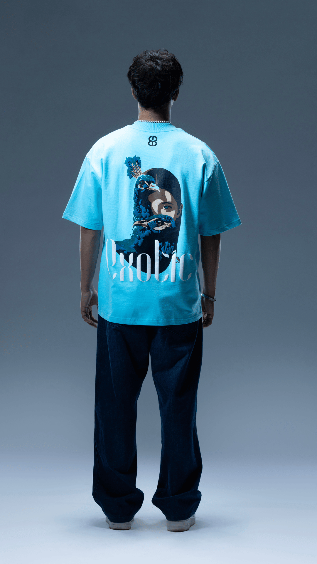Exotic Peacock Oversized T-Shirt
