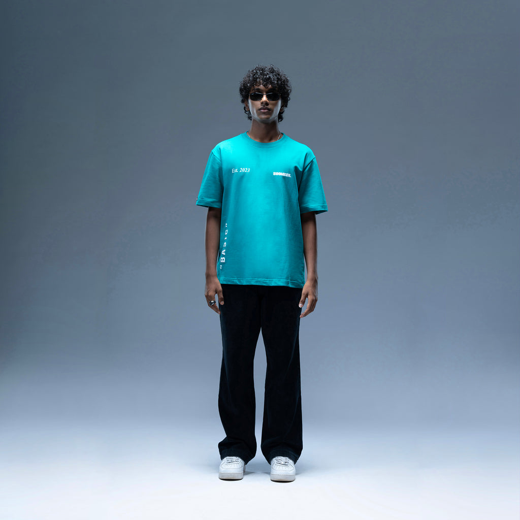 Basic Urban Cyan Oversized Tee