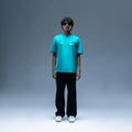 Basic Urban Cyan Oversized Tee
